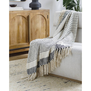 Prolo Light Beige/Black Throw - Becki Owens x Livabliss