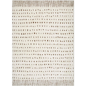 Haily Modern Ivory/Brown Area Rug