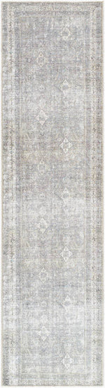 Fisher Traditional Black Washable Area Rug