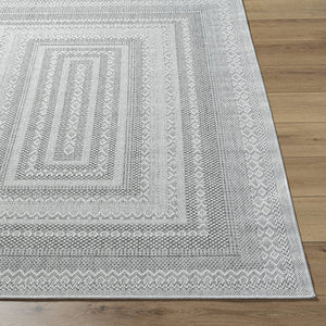 Vangie Cottage Medium Gray/White Area Rug