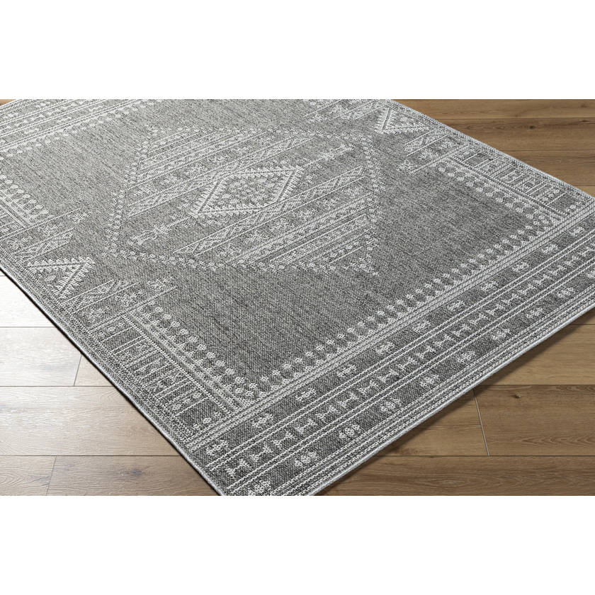 Leiha Cottage Medium Gray Area Rug