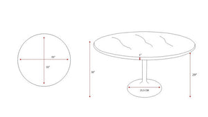 Amada Dark Brown Dining Table
