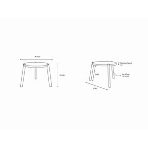 Ranald Brown/Black End Table