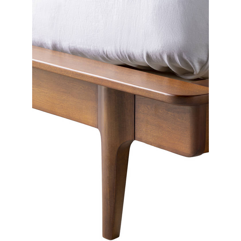 Raynell Brown Wood Bed
