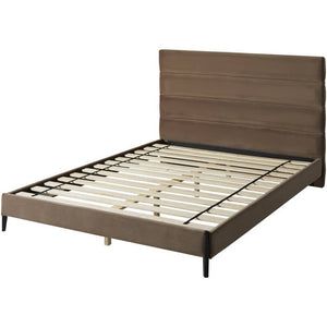 Kory Brown Upholstered Bed