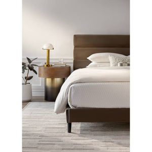 Kory Brown Upholstered Bed