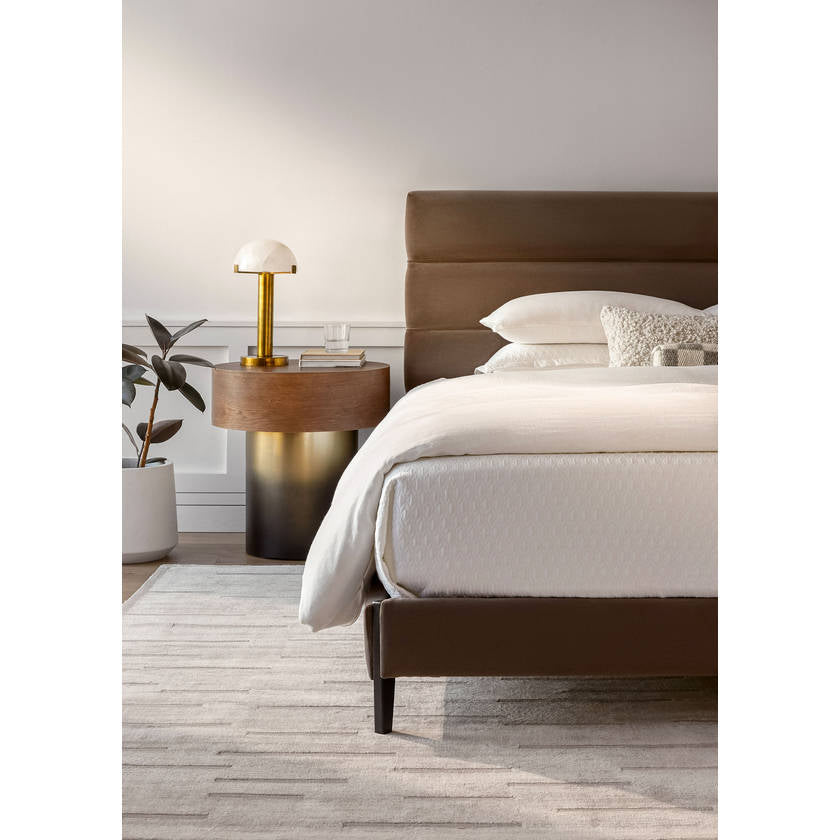 Kory Brown Upholstered Bed