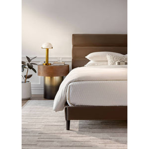 Kory Brown Upholstered Bed