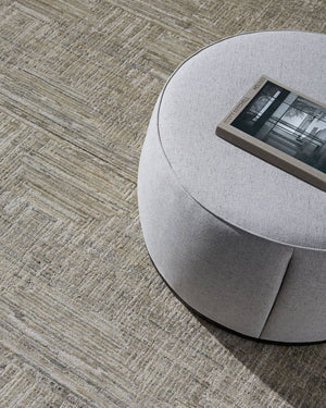 Chanae Light Gray Ottoman