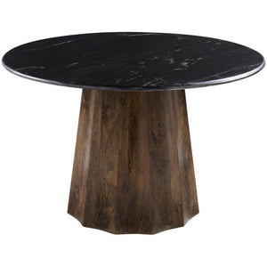 Hether Black/Dark Brown Dining Table