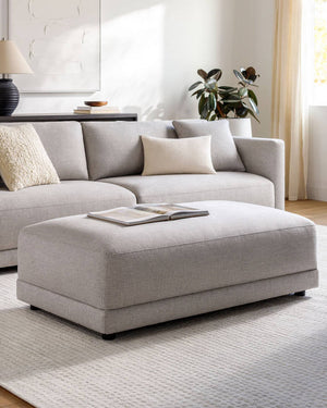 Daphanie Oatmeal Ottoman