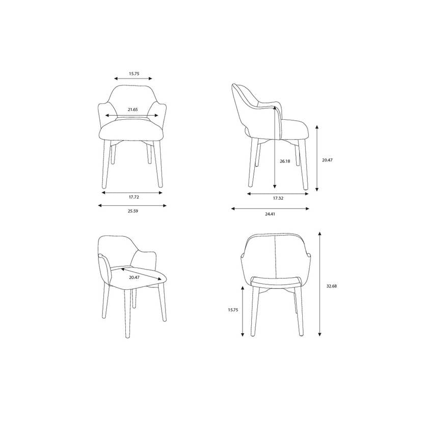 Lucette Seafoam Dining Chair