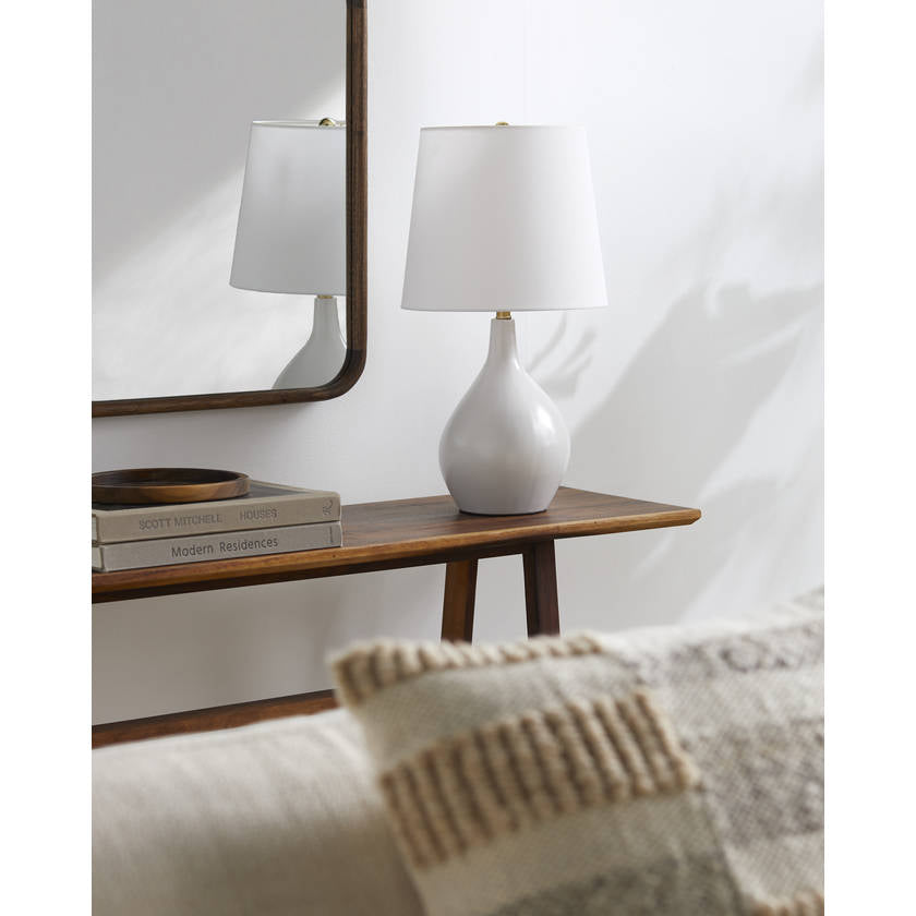 Thomasine Modern White Table Lamp