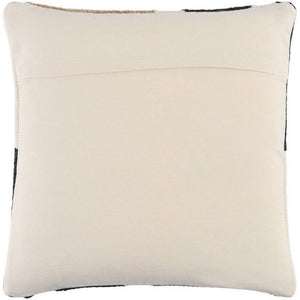 Yasser Jet Black/Khaki Pillow Cover