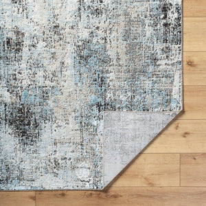 Jakki Rustic Blue/Charcoal Area Rug