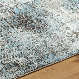 Jakki Rustic Blue/Charcoal Area Rug