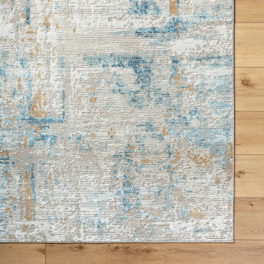 Harmonie Rustic Light Beige/Blue Area Rug