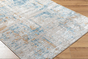 Harmonie Rustic Light Beige/Blue Area Rug