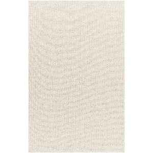 Birdie Solid and Border Pearl Area Rug - Becki Owens x Livabliss