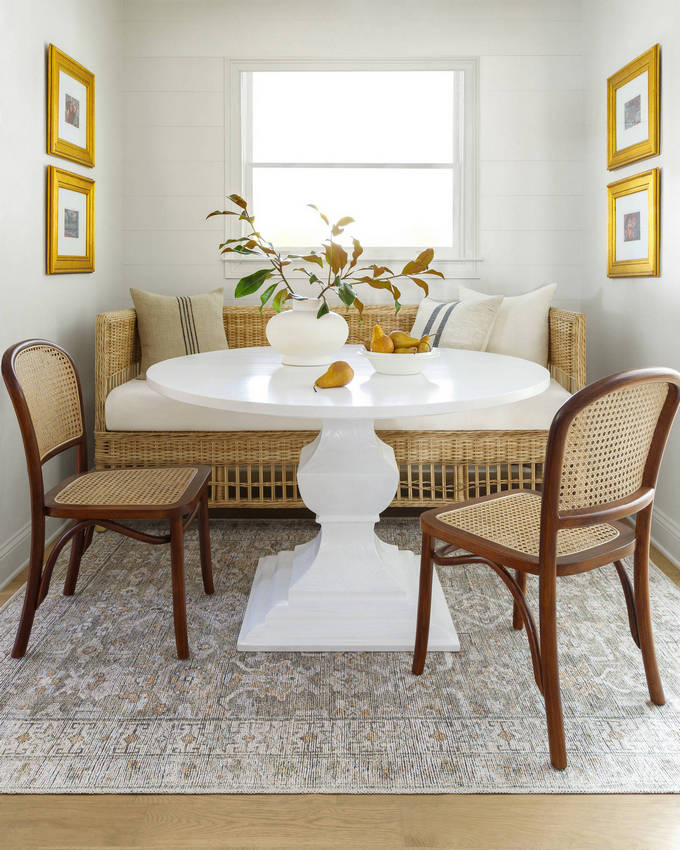 Dian Traditional Khaki/Light Silver Washable Area Rug