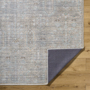 Darling Traditional Sterling Grey Washable Area Rug - Becki Owens x Livabliss