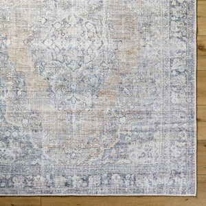 Darling Traditional Light Silver Washable Area Rug - Becki Owens x Livabliss