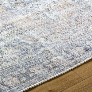 Darling Traditional Light Silver Washable Area Rug - Becki Owens x Livabliss
