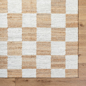 Kamey Texture Tan/Off-White Area Rug - Becki Owens x Livabliss