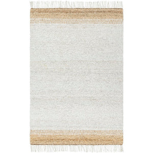 Kamey Texture Off-White/Dark Brown Area Rug - Becki Owens x Livabliss