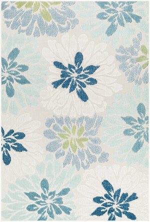 Mohit Coastal Pale Blue Area Rug