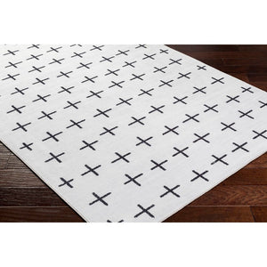 Stephens Modern Off-White Washable Area Rug
