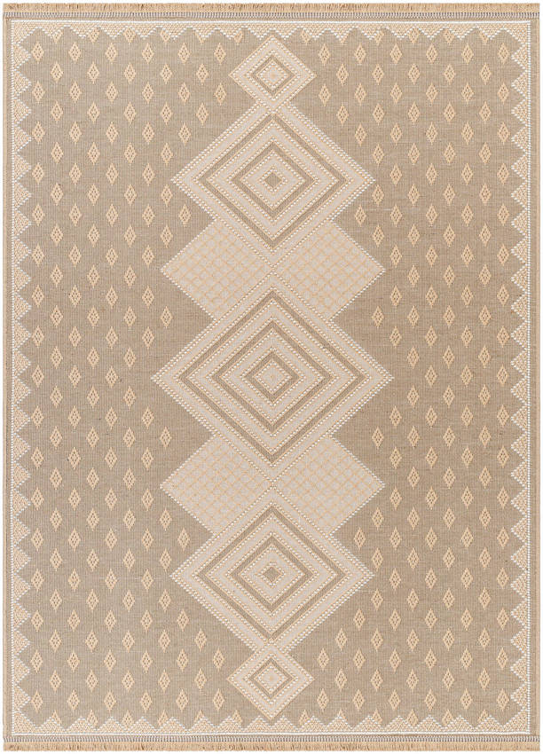 Yuriko Cottage Tan Washable Area Rug