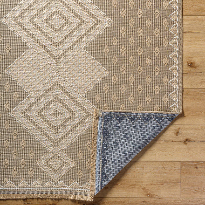 Yuriko Cottage Tan Washable Area Rug