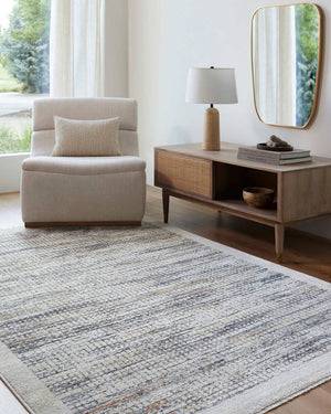 Neida Modern Light Slate Area Rug