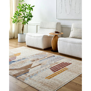 Nicklaus Modern Brown Area Rug