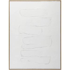 Iram White/Brown Wall Art Piece
