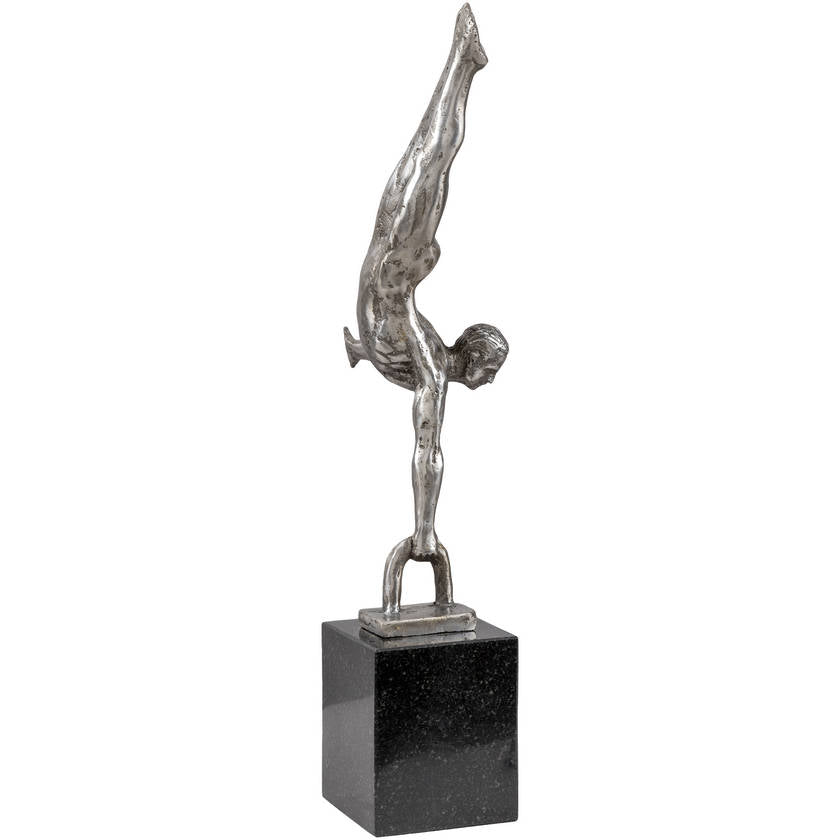 Yonatan Metallic - Silver Decorative Sculpture