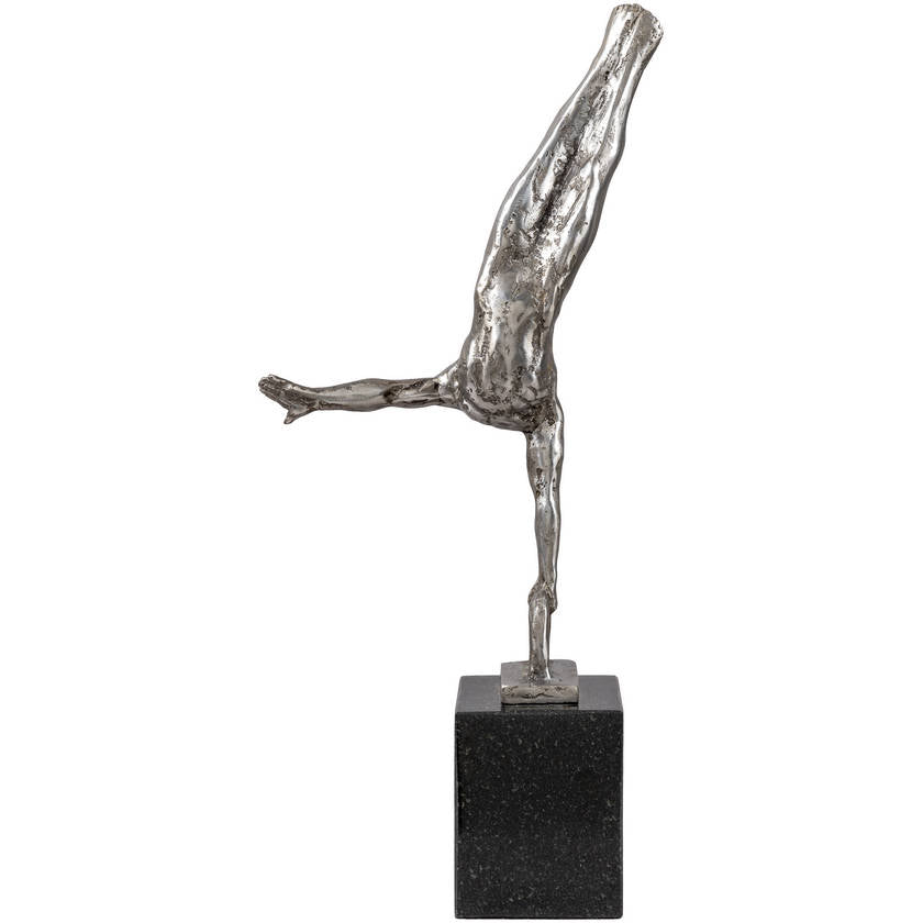 Yonatan Metallic - Silver Decorative Sculpture