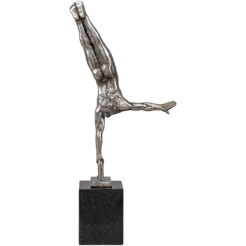 Yonatan Metallic - Silver Decorative Sculpture