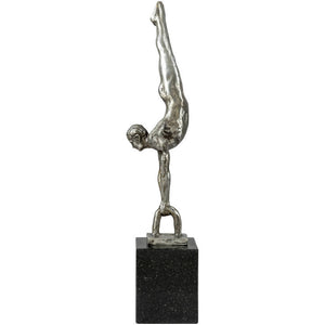 Yonatan Metallic - Silver Decorative Sculpture