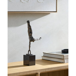 Yonatan Metallic - Silver Decorative Sculpture