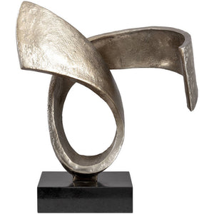 Jeremiah Metallic - Nickel Decorative Sculpture