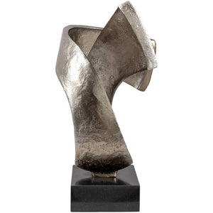Jeremiah Metallic - Nickel Decorative Sculpture