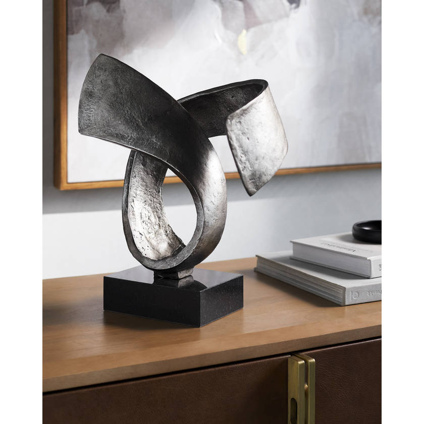 Jeremiah Metallic - Nickel Decorative Sculpture