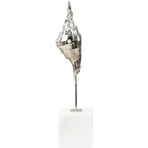 Neesa Metallic - Silver Decorative Sculpture