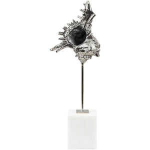 Lesslie Metallic - Silver Decorative Sculpture