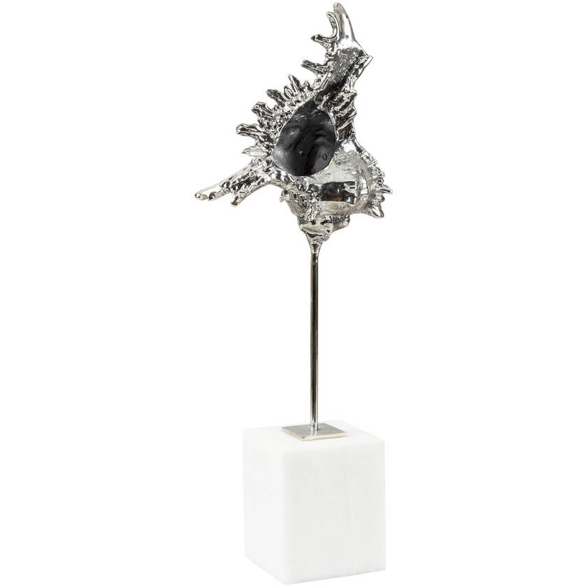 Lesslie Metallic - Silver Decorative Sculpture