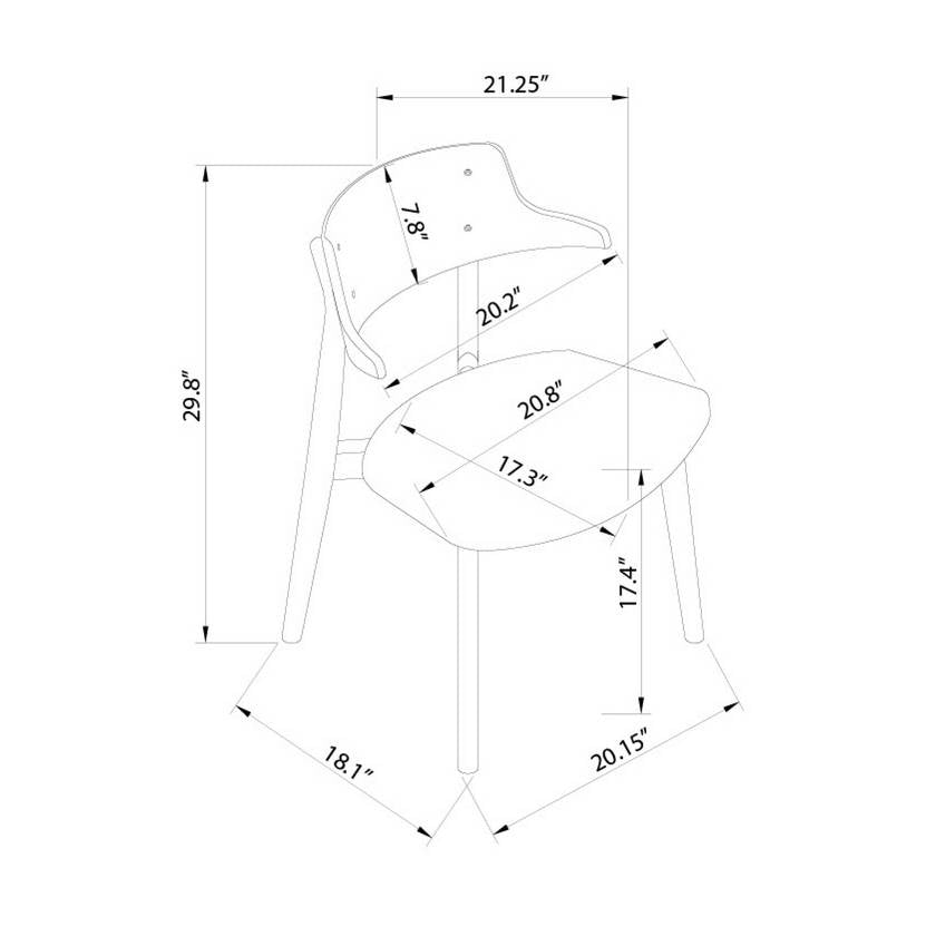 Stephane Black Dining Chair