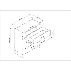Kleindorp Brown Dresser