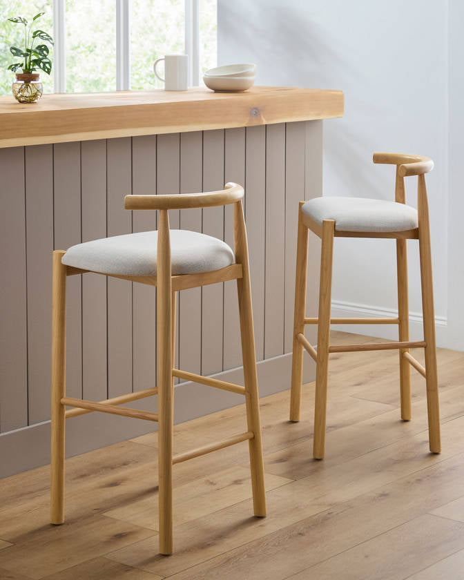 Xia Light Beige Bar Stool
